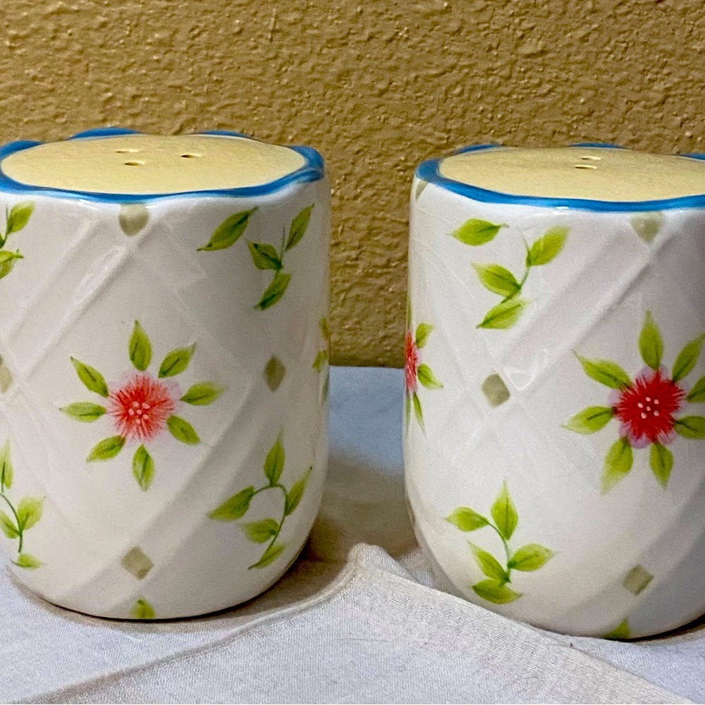 Earthenware Salt and Pepper Shakers